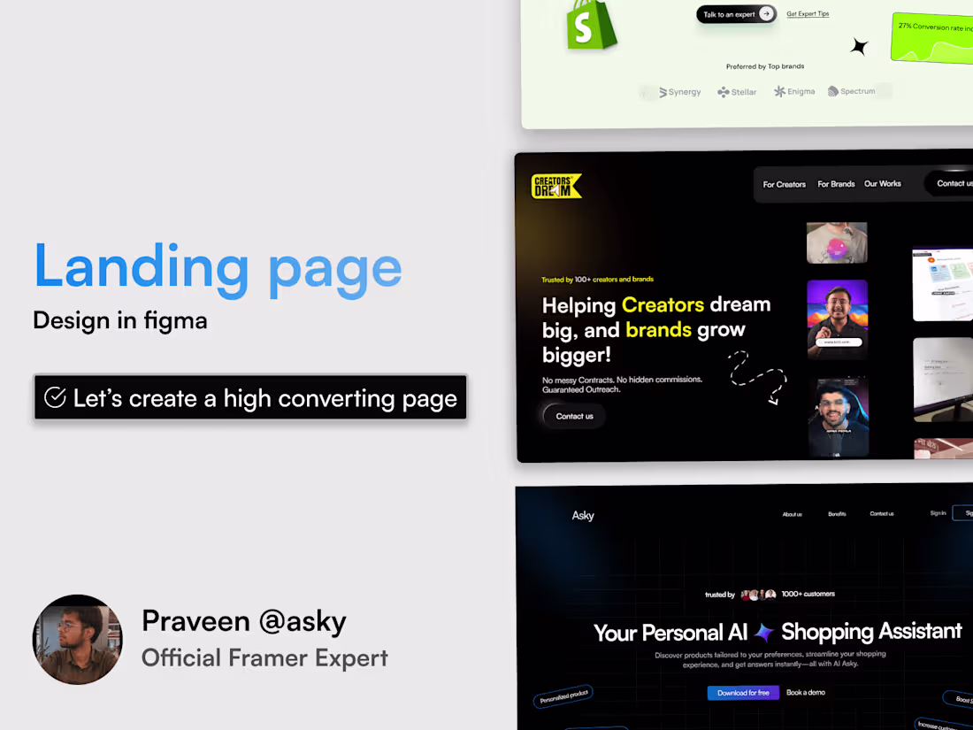 Cover image for Landing Page Design in figma