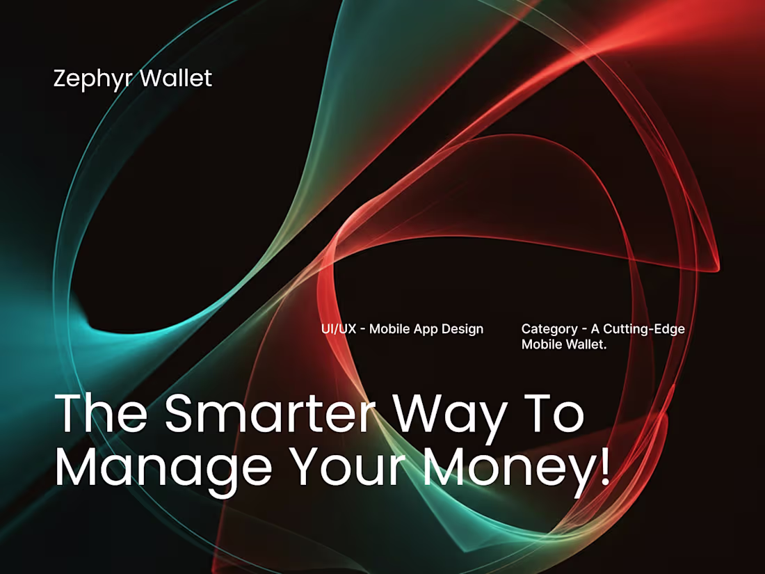 Cover image for Mobile App Design for UX-focused Zephyr Wallet.