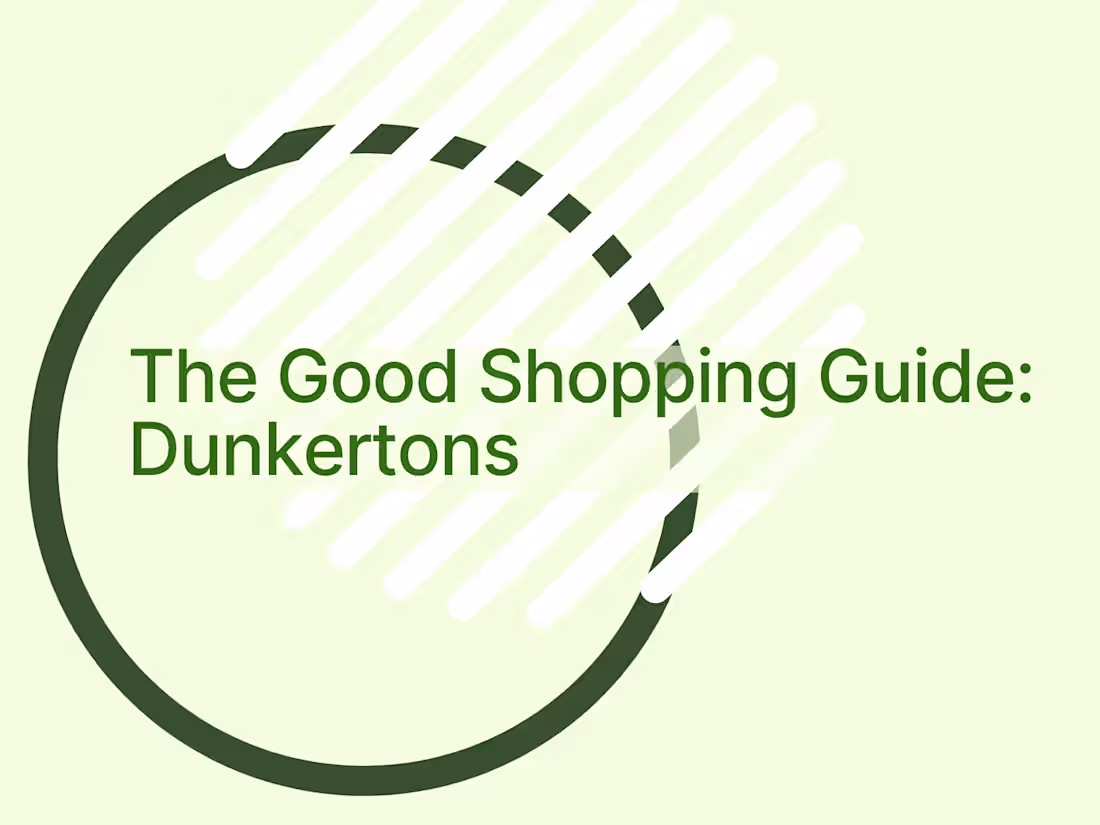Cover image for The Good Shopping Guide: Dunkertons