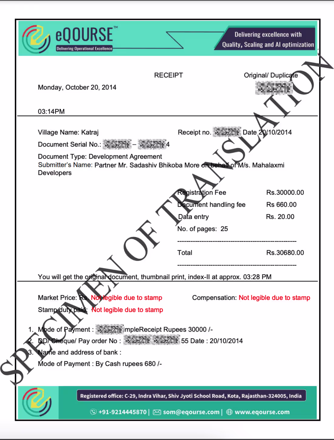 Cover image for Legal Translation Samples
