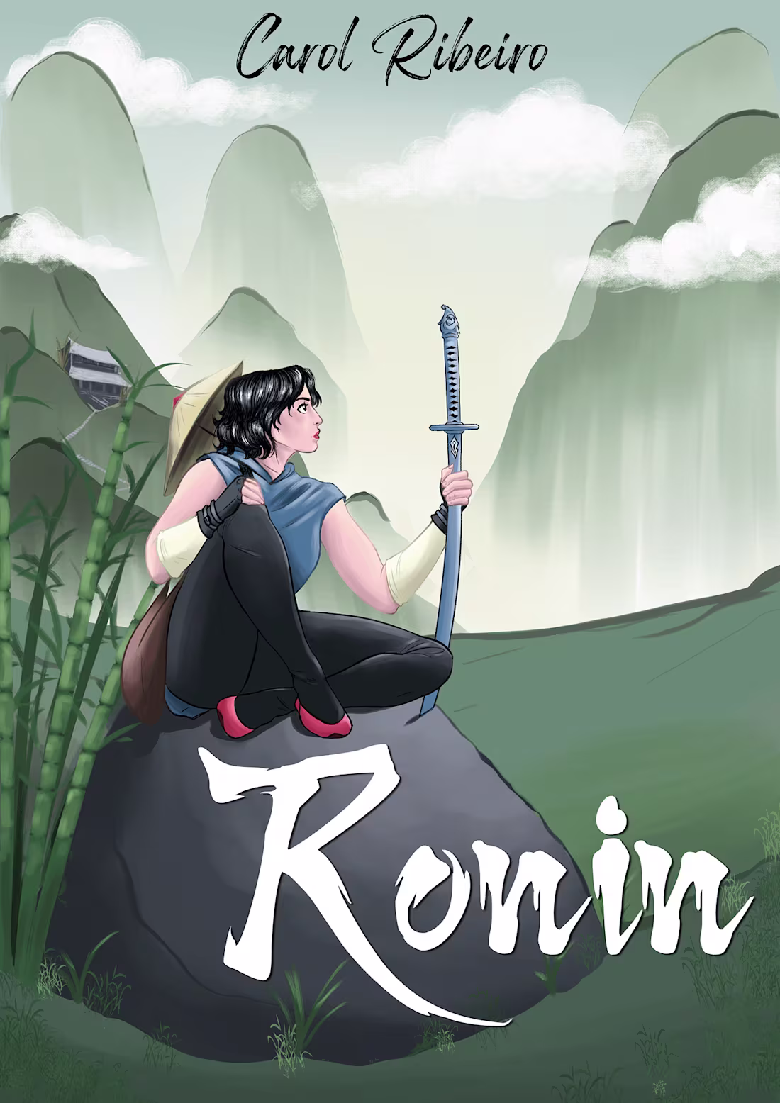 Cover image for Book Cover Illustration Ronin: Sasaki Tetsuko