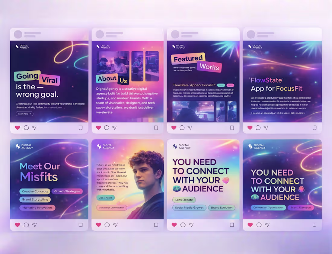 Cover image for Liquid Neon: Visual Identity &