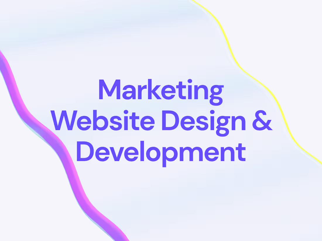 Cover image for Marketing Website | Web Design & Development
