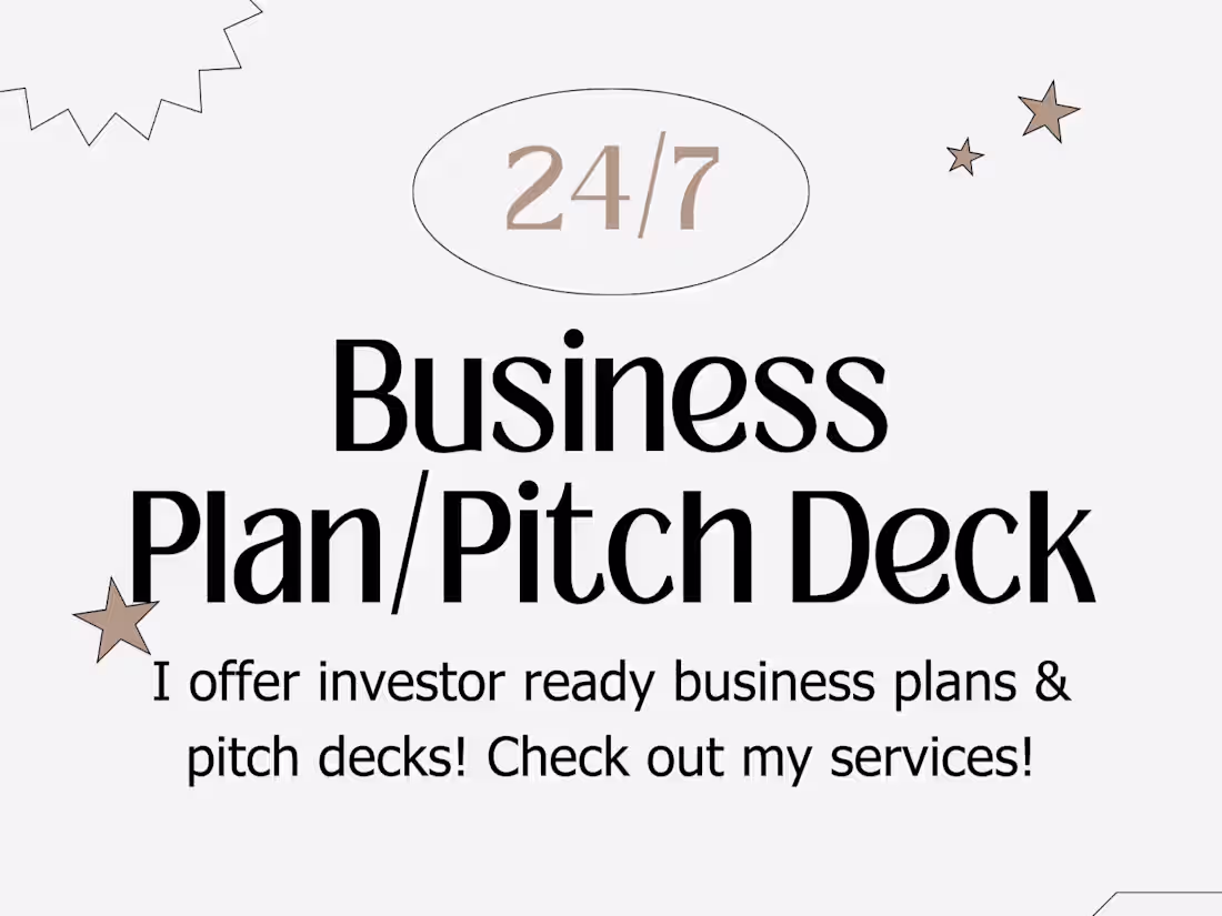 Cover image for Get a complete investor ready Pitch Deck!