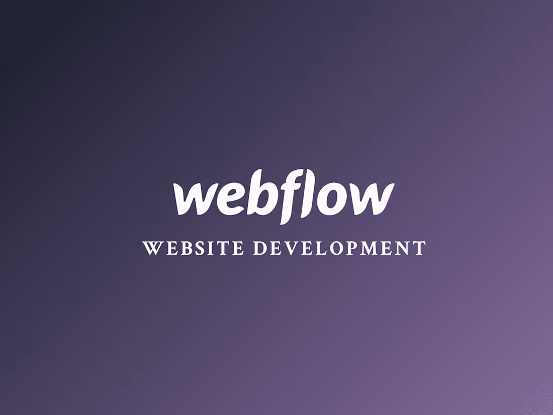 Cover image for Webflow Website and Page Development