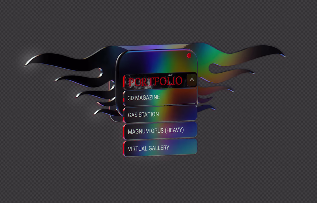 Cover image for SPLINE 3D DROPDOWN MENU