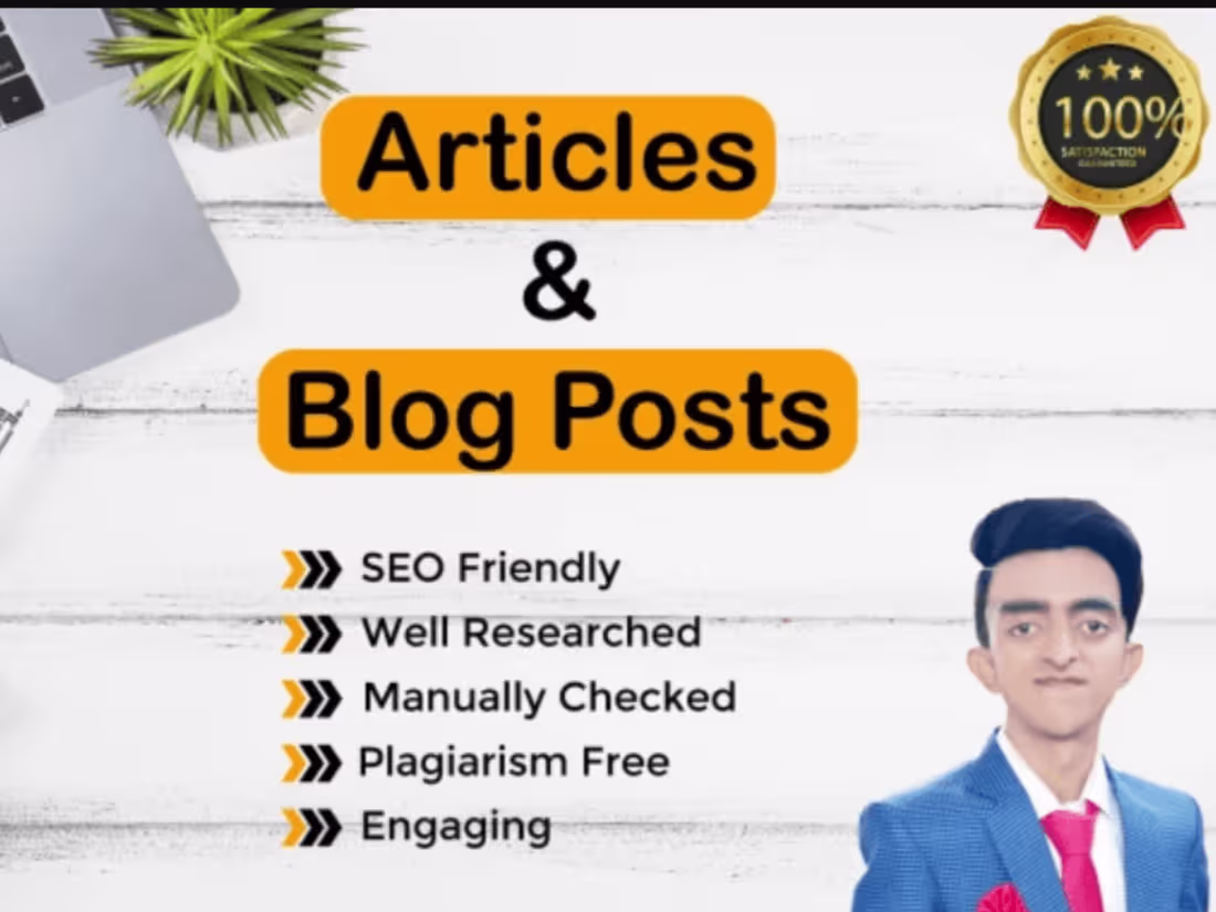 Cover image for I will write SEO optimized articles, blogs, and websites