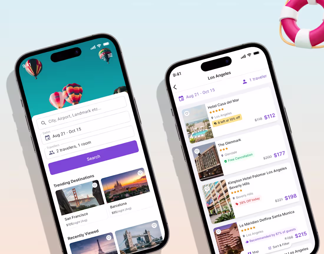 Cover image for Hotel Booking App UI/UX