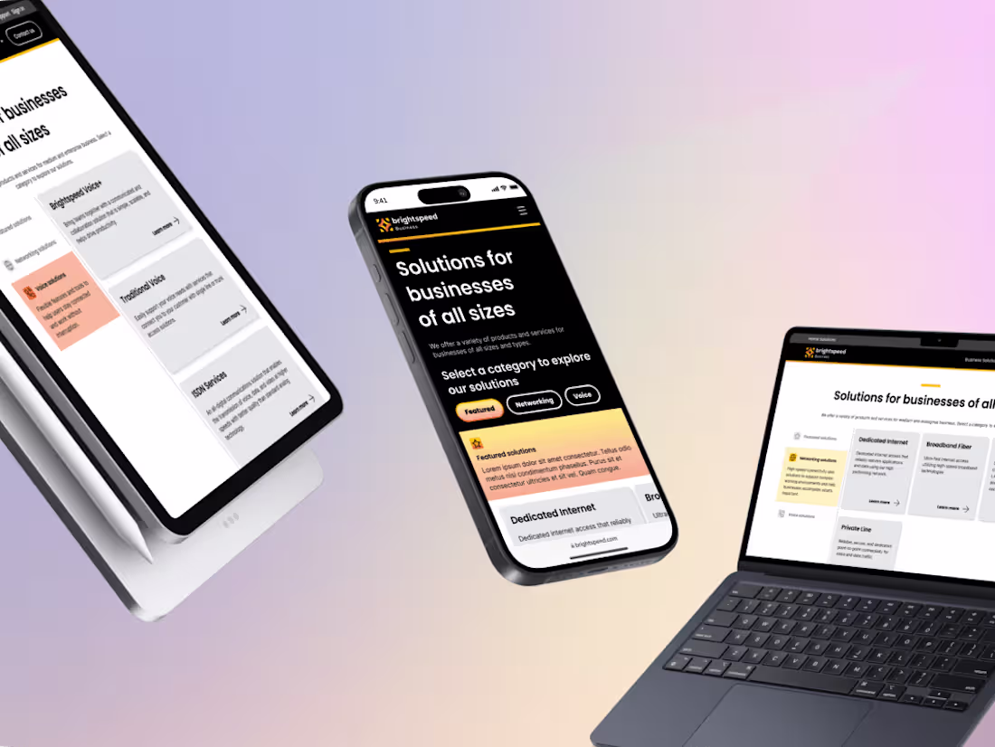 Cover image for Mobile | Solutions Section Redesign