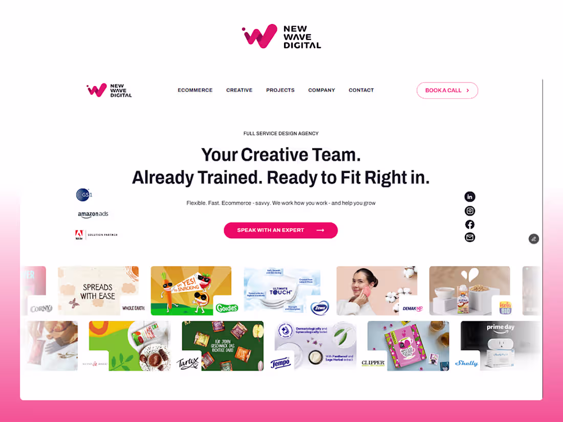 Cover image for New Wave Digital Framer Website