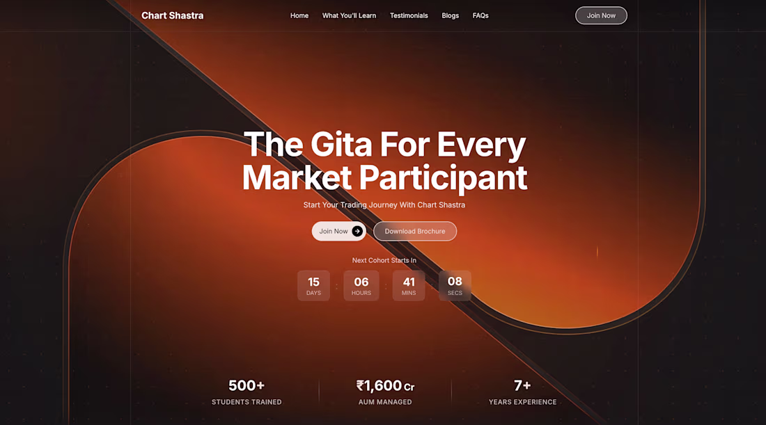 Cover image for ChartShastra: A Trading Cohort