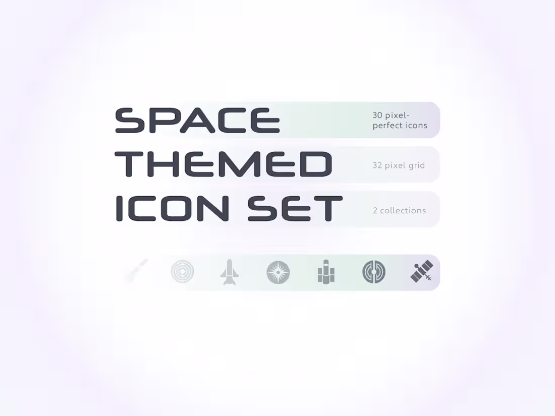 Cover image for Space themed icon set