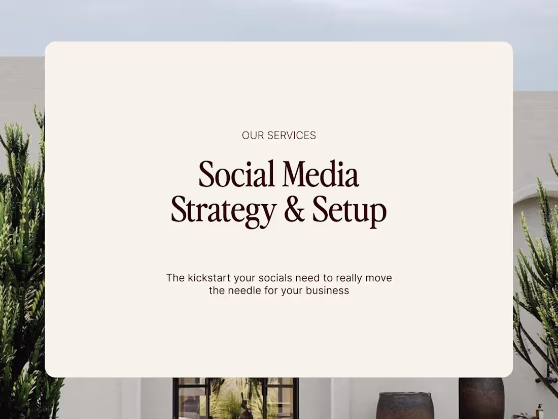 Cover image for Social Media Strategy & Setup