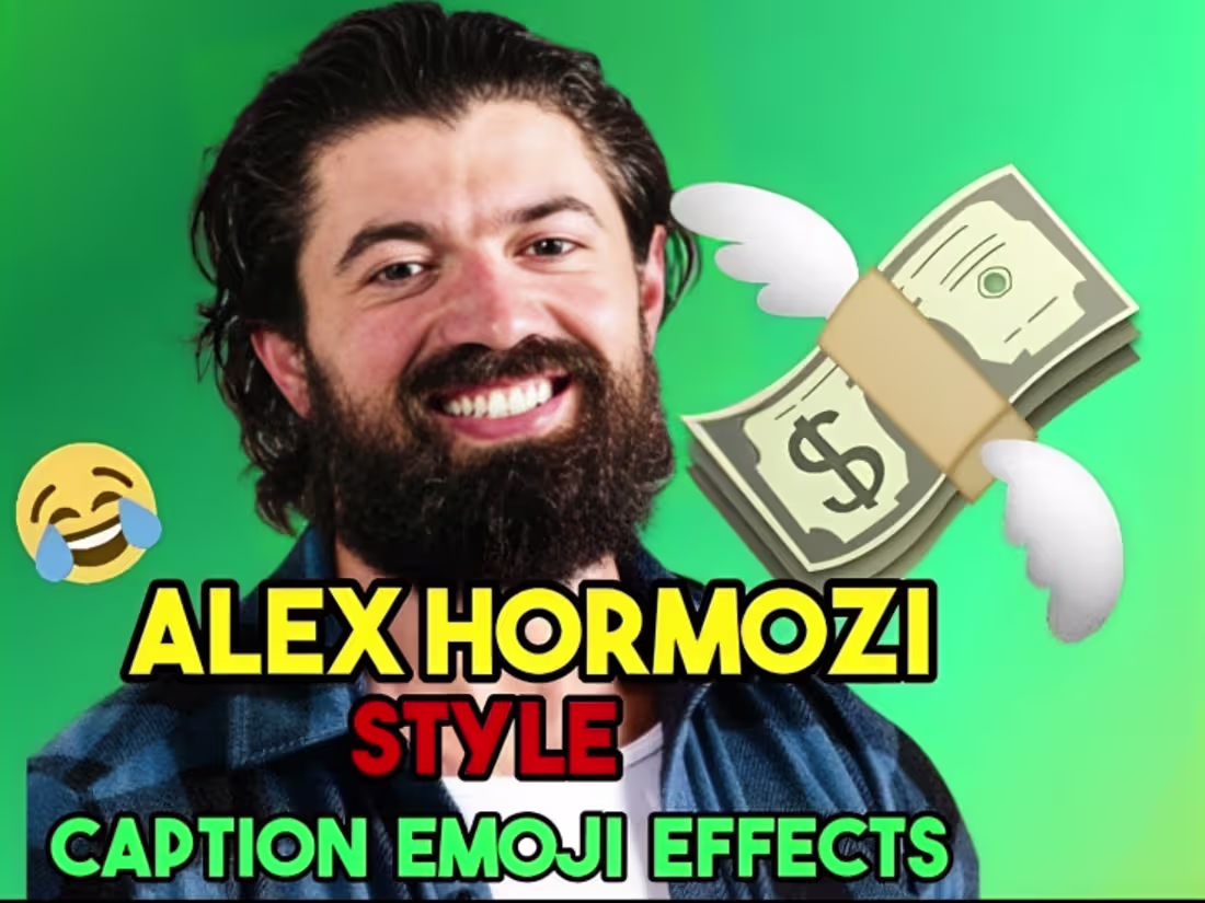 Cover image for Edit reels in alex hormozi style with caption and emojis