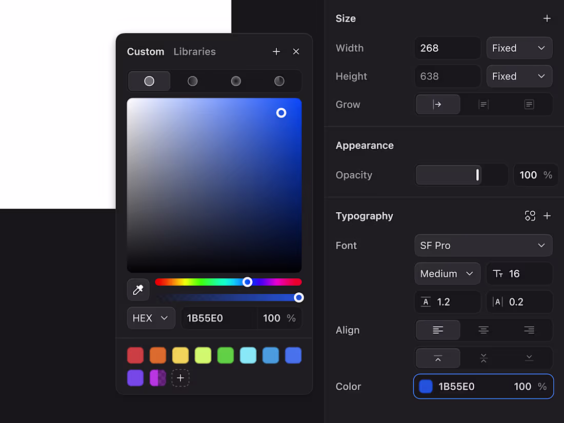 Cover image for Color picker for web builder app