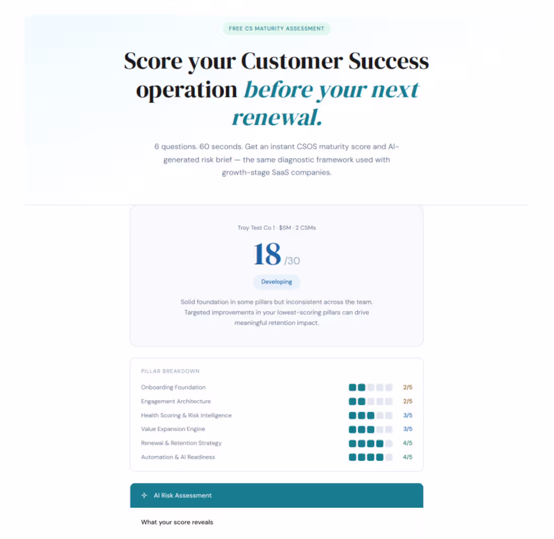 Cover image for Customer Success Operating System (CSOS)
-