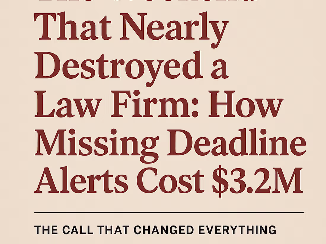 Cover image for The Weekend That Nearly Destroyed A Law Firm