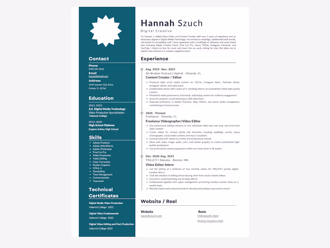 Cover image for Resume