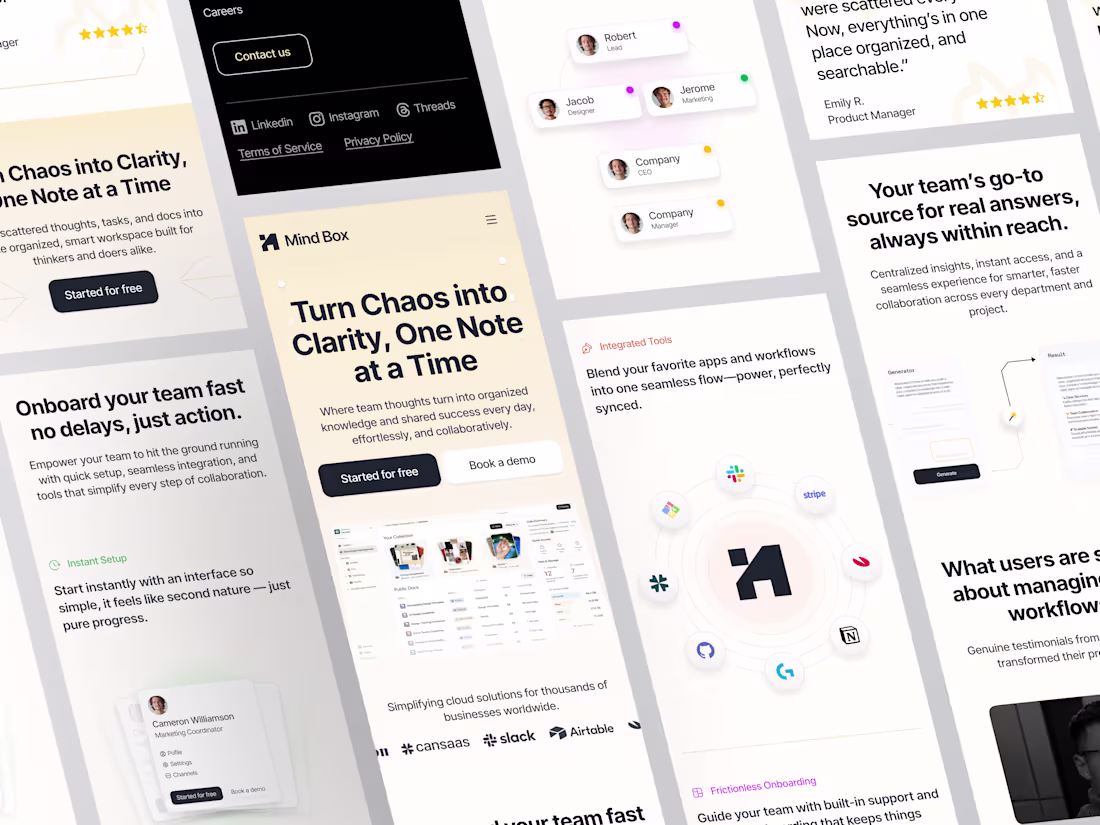 Cover image for Mind Box - Create Knowledge Responsive Design | Mobile App