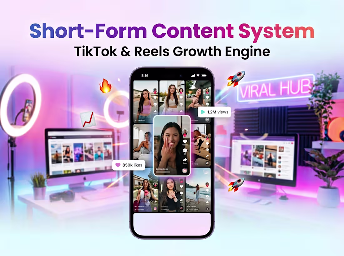 Cover image for Short-Form Content System (TikTok / Reels Growth)