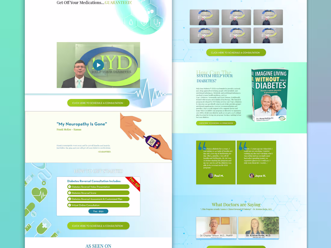 Cover image for Landing Page design 