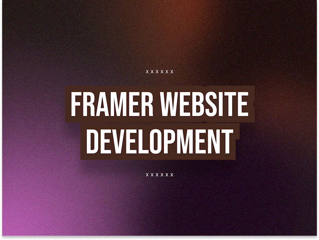 Cover image for Custom Figma - Framer Landing Page Build