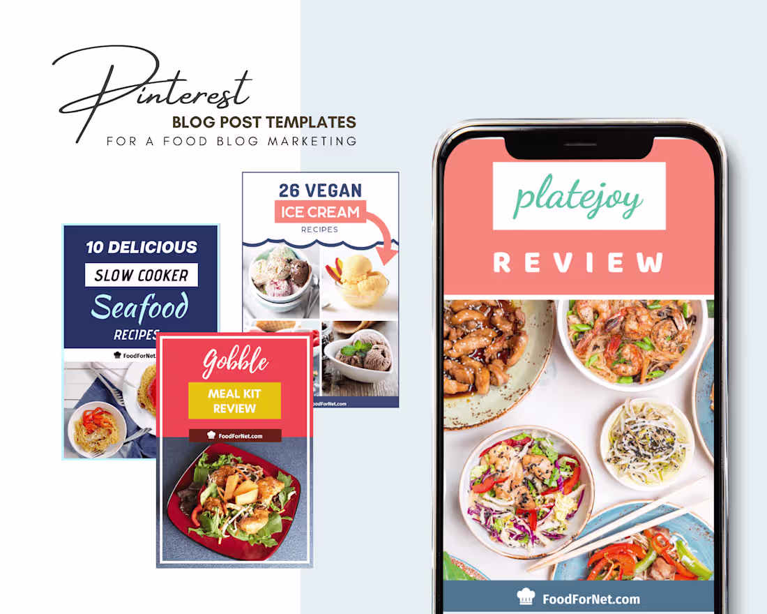 Cover image for Pinterest Food Blog Post Images