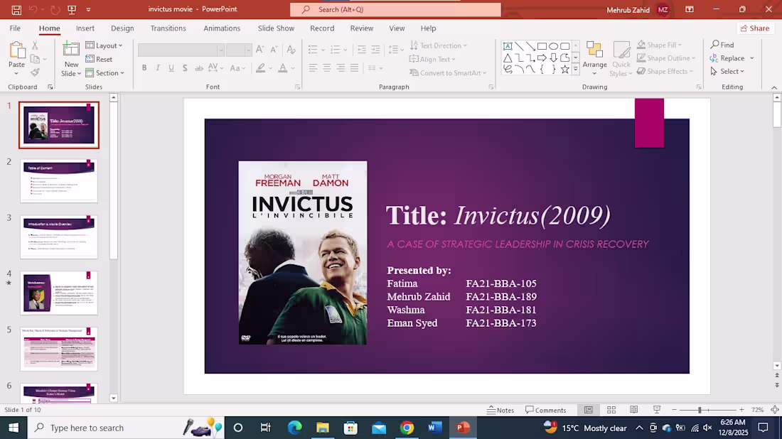 Cover image for We had to decide a movie/case study/article/book related to ...