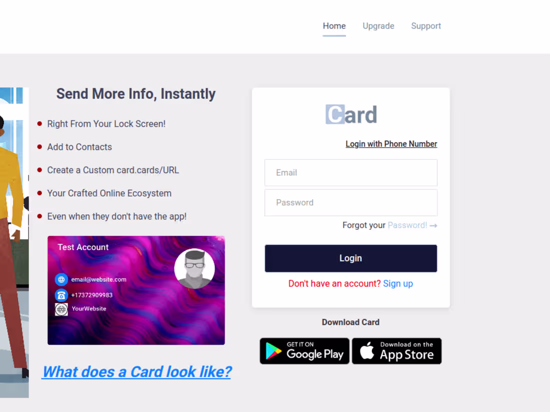 Cover image for BCard - Digital visiting card platform