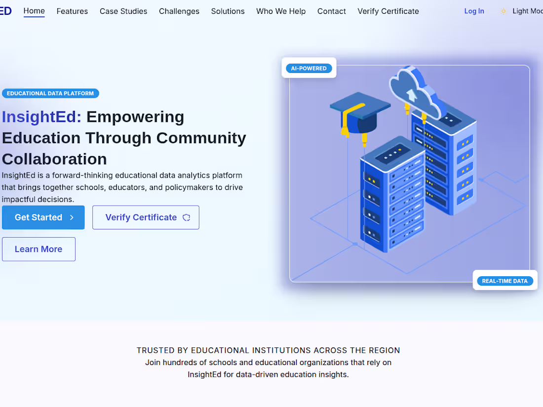 Cover image for InsightEd: Empowering Education Through Community Collaboration