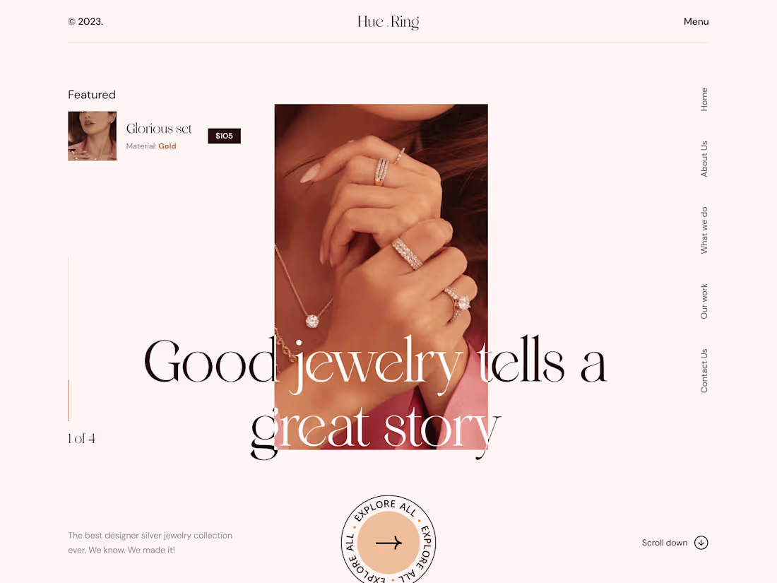 Cover image for Hue Ring – Story-Driven Jewellery E-Commerce UI (Figma)
