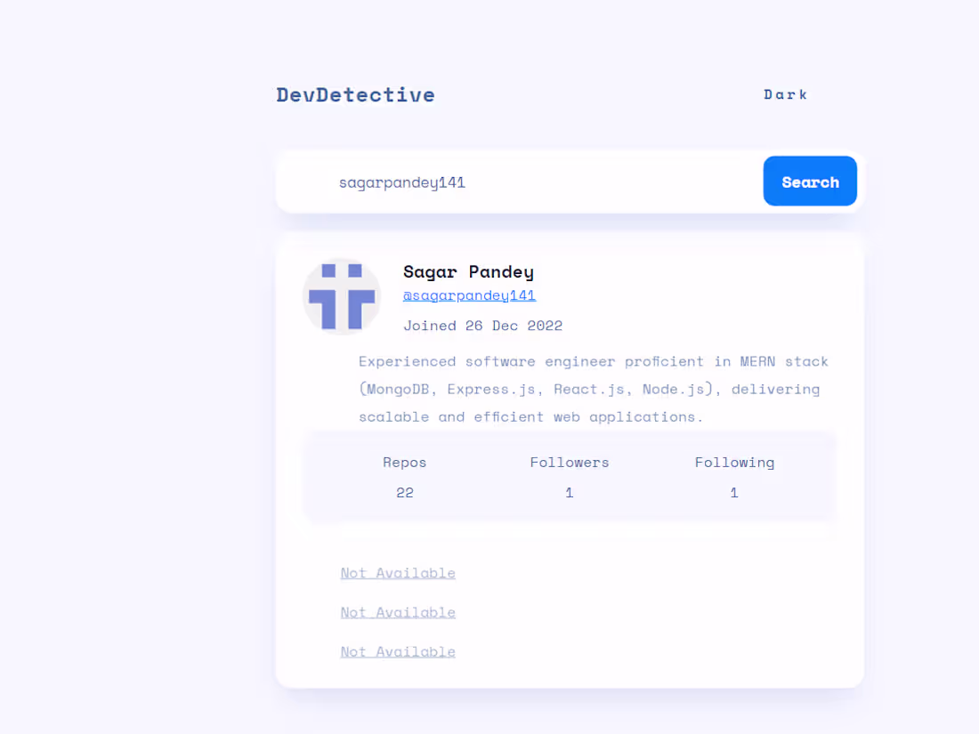 Cover image for Web Detective ~ Github Api Integrated