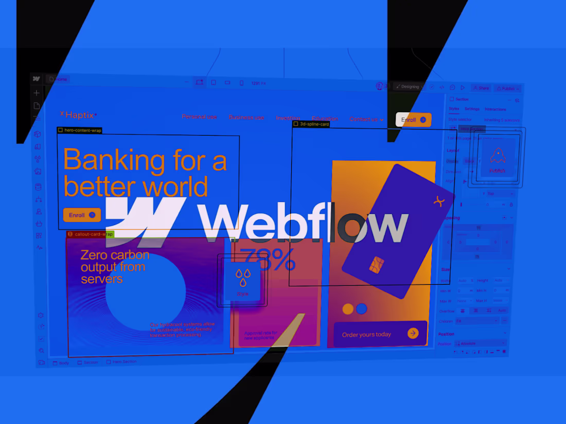 Cover image for Development of custom Webflow sites