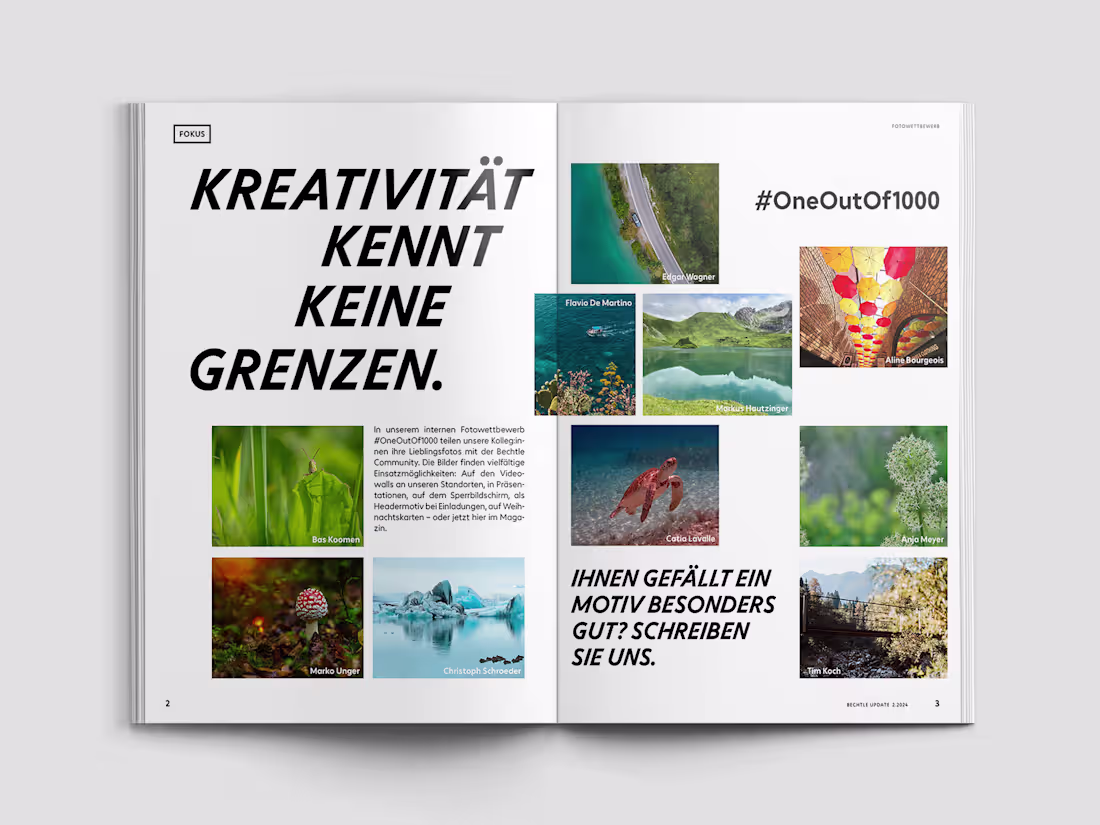 Cover image for Bechtle update magazine