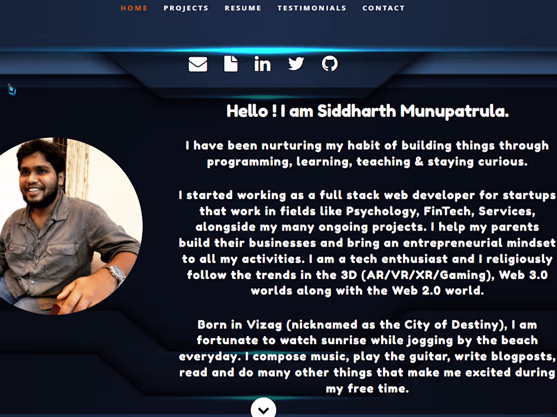 Cover image for Portfolio Website