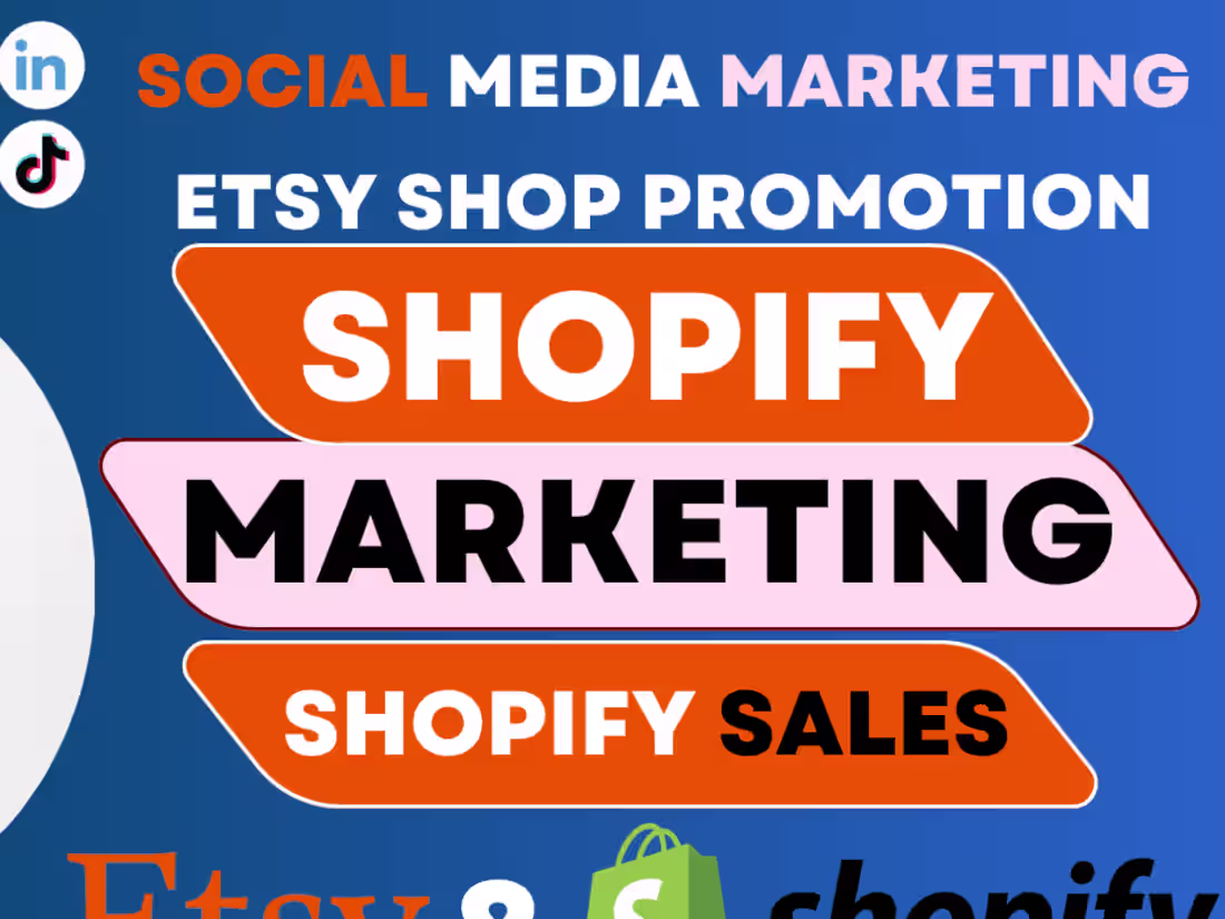 Cover image for I will do shopify marketing ecommerce marketing shopify sales 