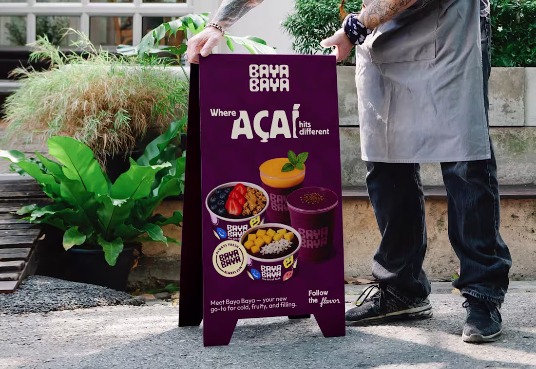 Cover image for Baya Baya Açaí Shop Branding
