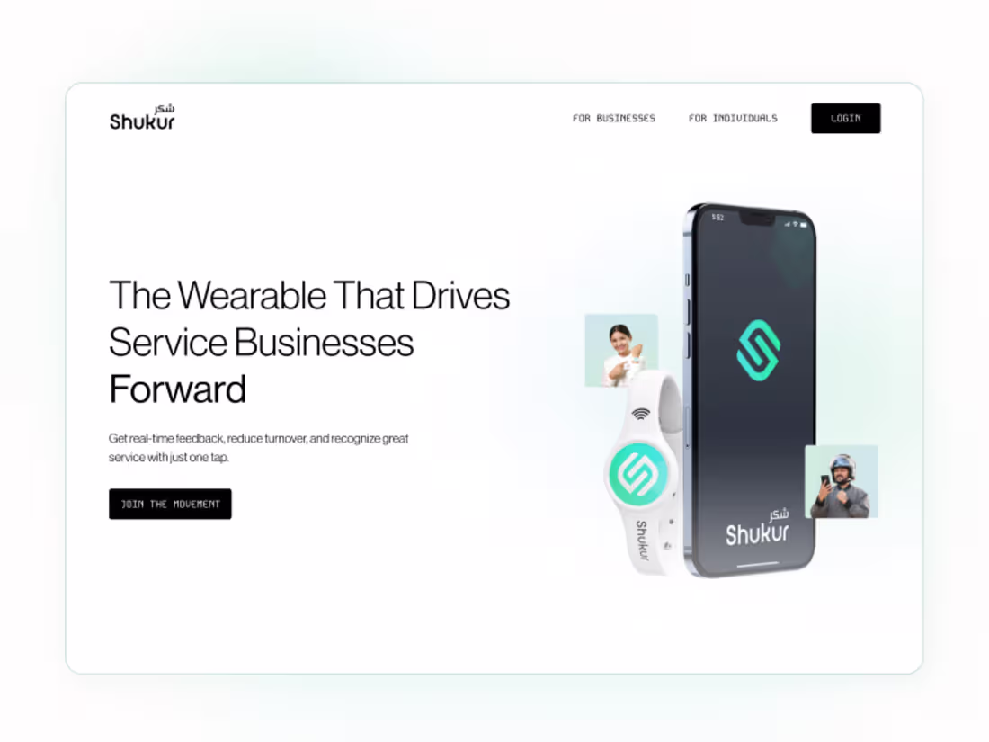 Cover image for Shukur - Crypto Wearable Site Development