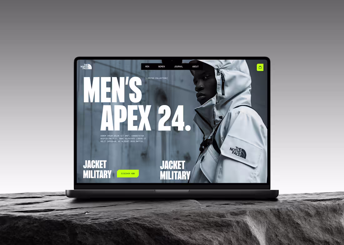 Cover image for Northface UI Website Concept 