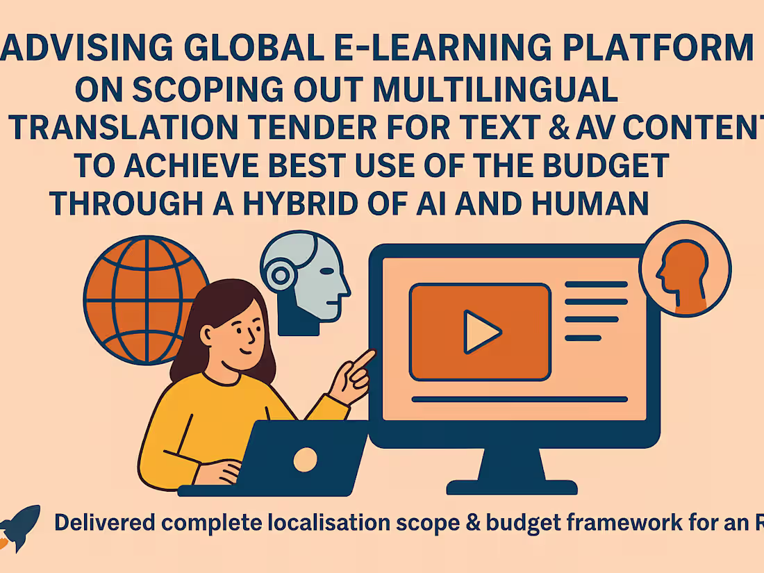 Cover image for Localization RFP & Scope Design Consultancy For Enterprise & SME