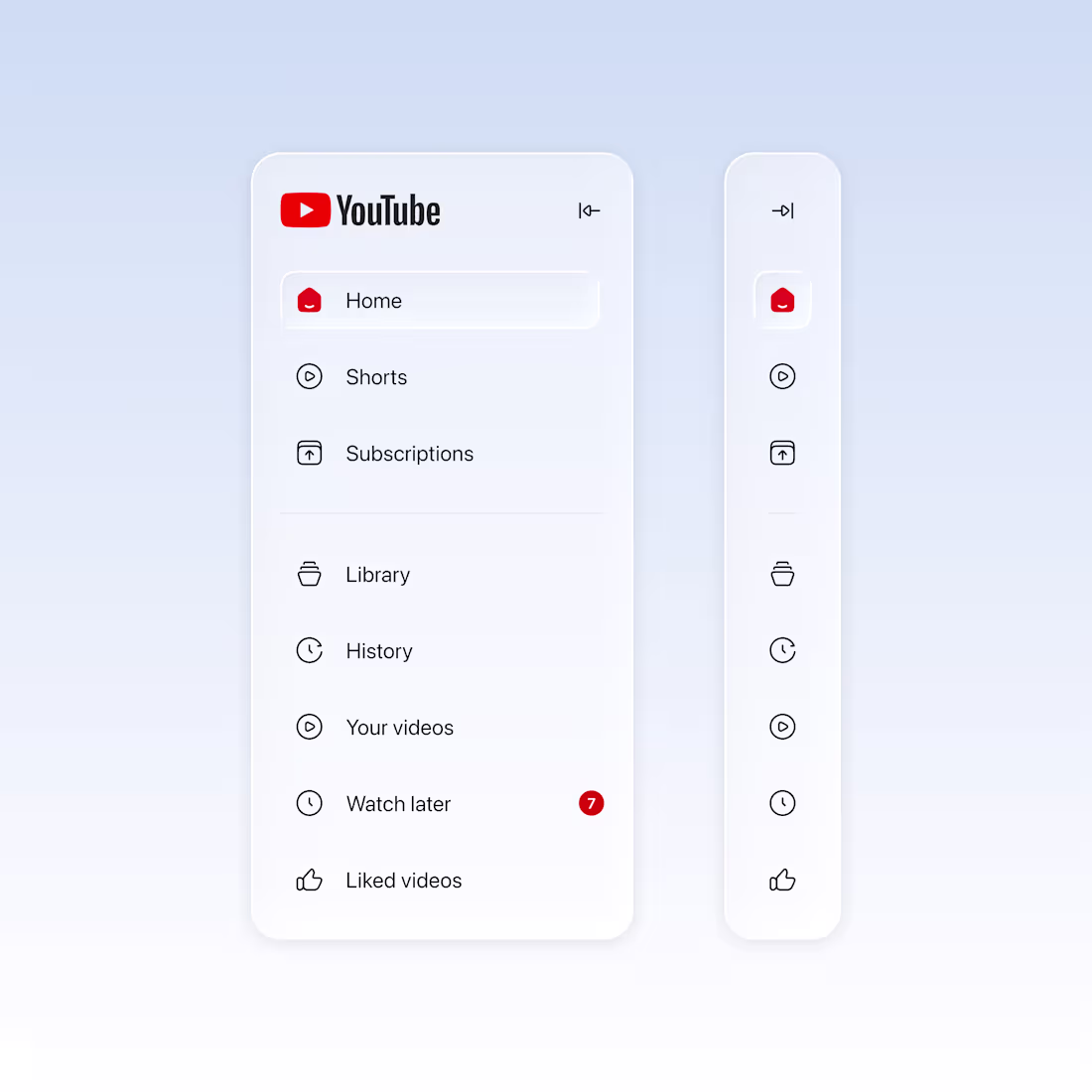 Cover image for If YouTube adapted Liquid Glass!