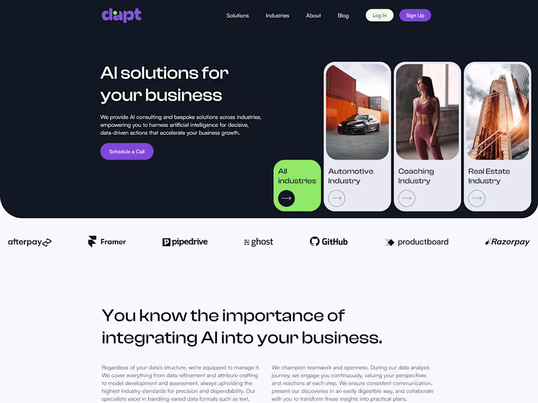 Cover image for UXUI for AI Agency 