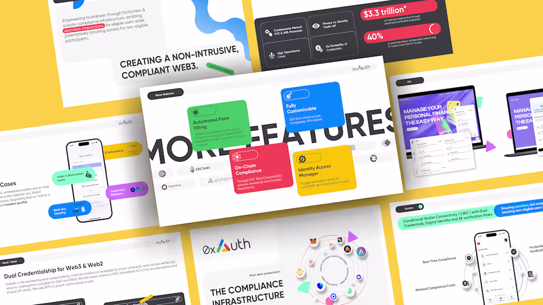 Cover image for 0Xauth Pitch Deck Design Seed A