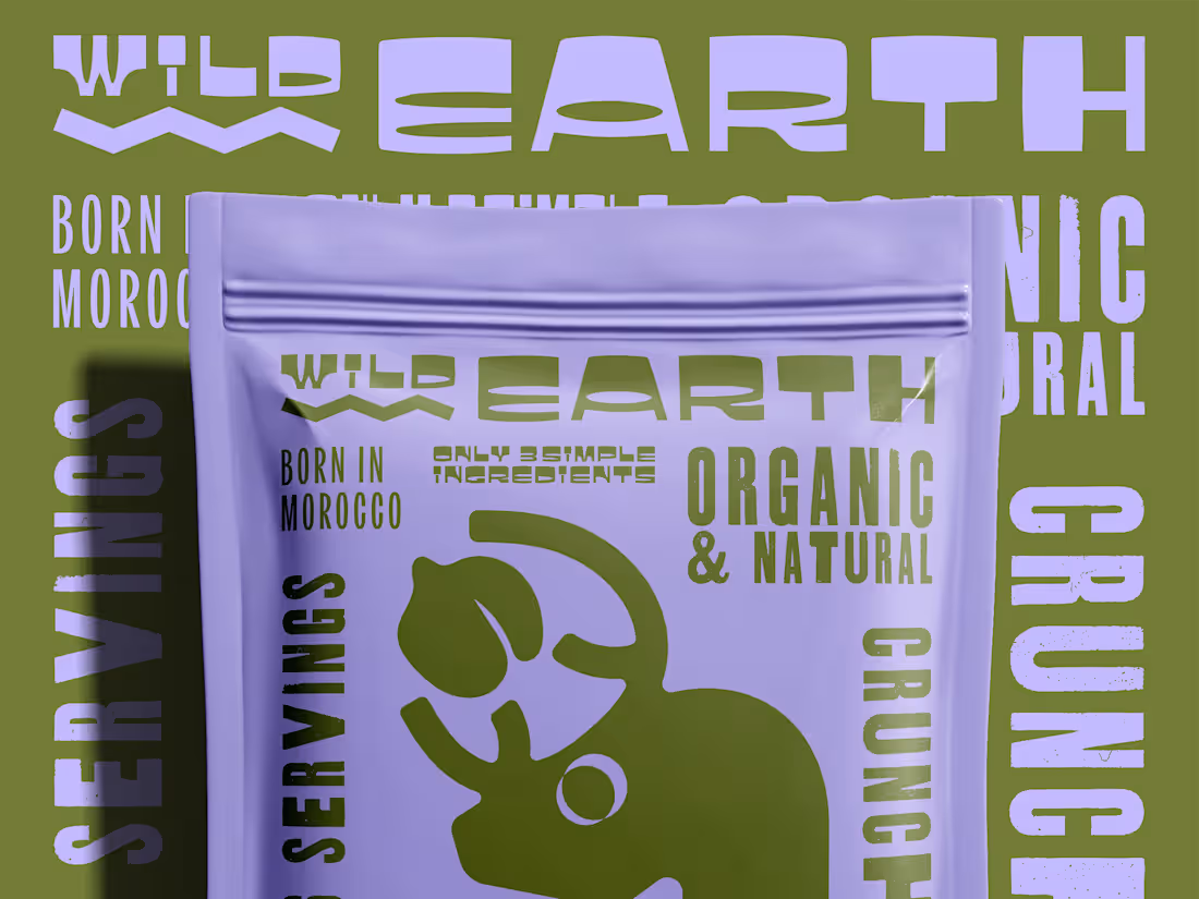 Cover image for Wild Earth Harvest Organic Chickpea Crackers Packaging Design