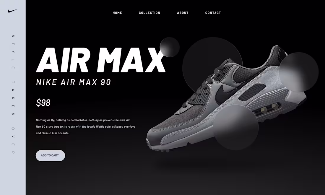Cover image for NIKE AIR MAX EDITION LANDING PAGE