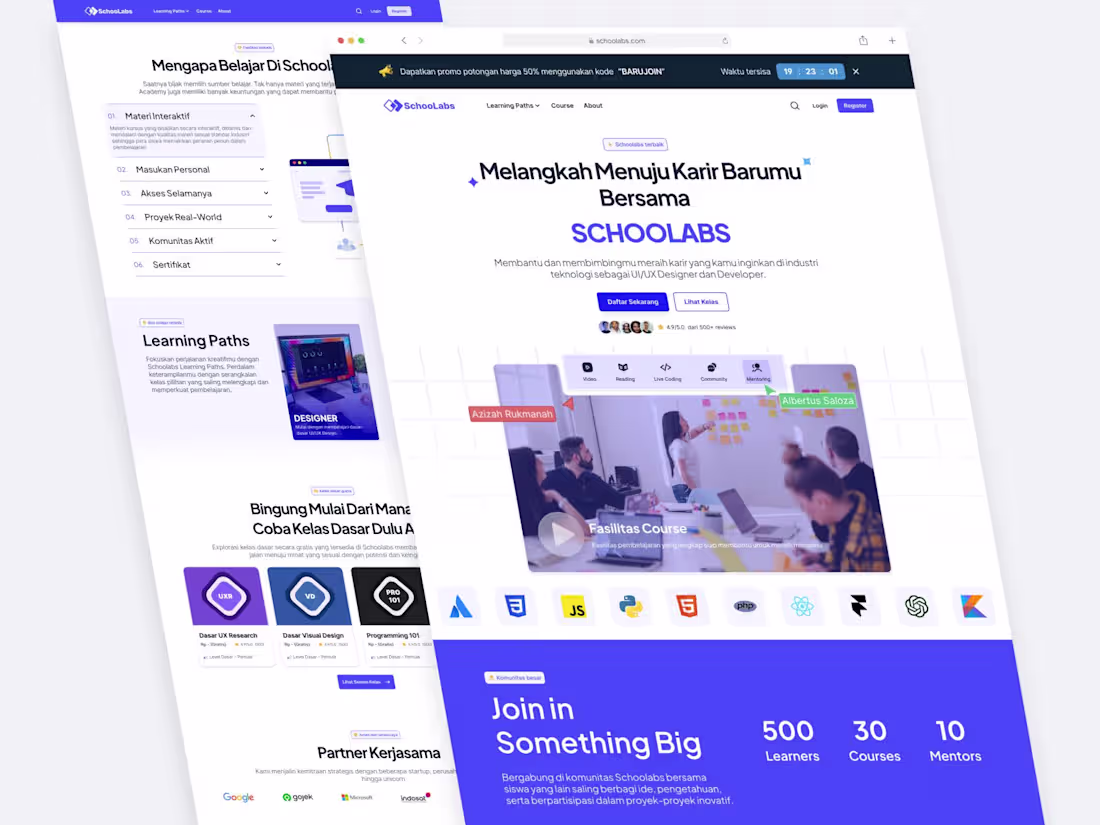 Cover image for Schoolabs - Online Course Platform