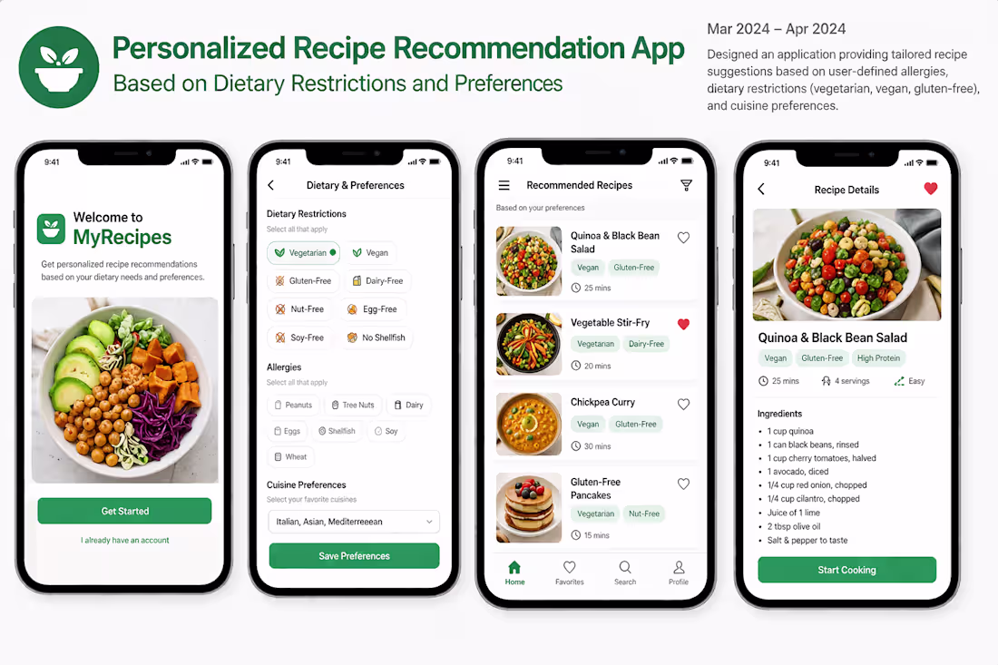 Cover image for Personalized Recipe Recommendation App Base