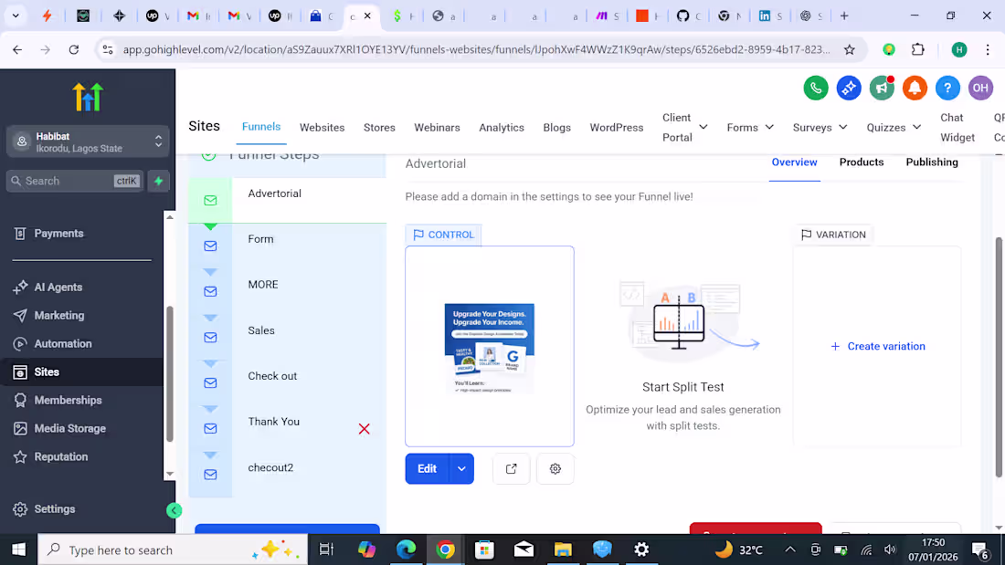 Cover image for I designed a sales funnel