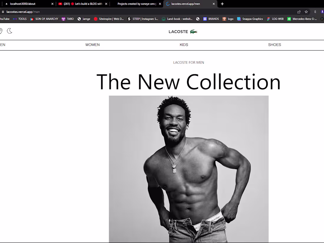 Cover image for LACOSTE ECOMMERCE