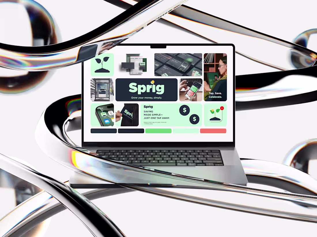 Cover image for Sprig Fintech App | Branding, UI, Pitch Deck